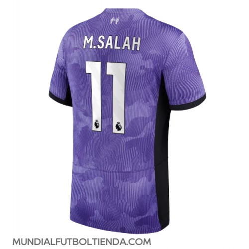 Camiseta Liverpool Mohamed Salah #11 Tercera Equipación Replica 2023-24 mangas cortas